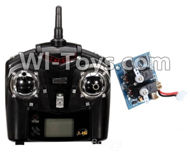 Wltoys F939 Transmitter & Circuit board. WLtoys F939 Remote Control AirPlane Parts RC Fixed Wing Plane parts.