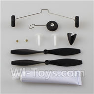 Wltoys F949 Landing gear set & Propellers(2pcs) & Copper gear(2pcs) & Foam Glue & Fairing For WLtoys F949 Cessna 182 RC Plane