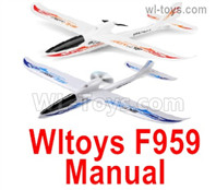 Wltoys F959 Manual instruction, the language is in English. Wltoys F959 Sky King RC Plane Parts Accessories