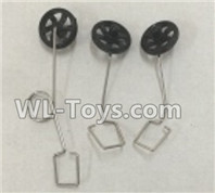 XK A100 J11 Landing gear set Parts(3 set)-A100.0009 Parts,XK A100-SU27 J11 RC Plane Parts