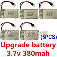 XK A100 J11 Upgrade Battery-3.7V 380mah Battery 25-(Size-3.9X2X0.7CM)-5pcs Parts,XK A100-SU27 J11 RC Plane Parts
