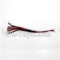 XK A100 J11 Upgrade 1-to-5 Plug wire(Small White-to-White Plug) Parts,XK A100-SU27 J11 RC Plane Parts