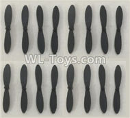 XK A110 Propellers,Main rotor blades(16pcs)-A110.0005,XK A110 Predator RC AirPlane Spare Parts Accessories,XK A110 RC Fixed Wing Plane Parts