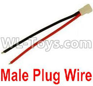 XK A110 Male Plug Wire for the Battery(1pcs),XK A110 Predator RC AirPlane Spare Parts Accessories,XK A110 RC Fixed Wing Plane Parts