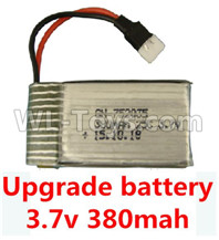 Wltoys XK A130-Y20 Upgrade Battery-3.7V 380mah Battery 25-(Size-3.9X2X0.7CM)-1pcs,XK A130-Y20 RC Plane Drone Parts,A130-Y20 C-17 RC Plane Parts