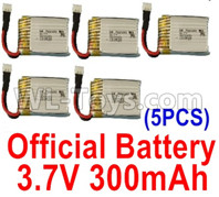 Wltoys XK A130-Y20 Battery Parts-Official 3.7V 300mah Battery(5pcs)-A100.0011,XK A130-Y20 RC Plane Drone Parts,A130-Y20 C-17 RC Plane Parts