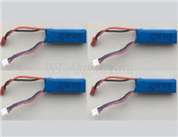 XK A160 SKYLARK Battry,7.4V 500mAh Lipo battery-4pcs-A160.0018 ,Wltech Wltoys XK A160-J3 Skylark Airplanes Parts