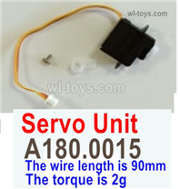 Wltoys XK A170 Parts Servo unit.A180.0015.The torque is 2g.The wire length is 90mm.Wltoys XK A170 Boeing 747 RC Plane Toy Accessories.