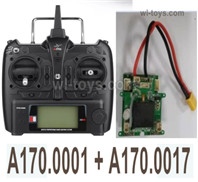 Wltoys XK A170 Parts Receiver board and Transmitter Together.X8-A170.0001+ A170.0017.Wltoys XK A170 Boeing 747 RC Plane Toy Accessories.