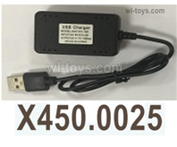 Wltoys XK A170 Parts USB Charger.X450.0025.Official 11.1V 2A USB Charger.It can directly charge on the computer.Wltoys XK A170 Boeing 747 RC Plane Toy Accessories.