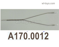 Wltoys XK A170 Parts Elevator wire set. A170.0012.This upgraded steel wire group is composed of 2 steel wires with a size of φ1X238mm welded together. A flexible joint is installed at both ends.Wltoys XK A170 Boeing 747 RC Plane Toy Accessories.