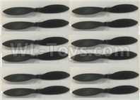 Wltoys XK A180 Propellers, Main Rotor Blades, Total 12pcs. A180.0007, Spare Parts Accessories for the XK A180 RC Plane, XK A180 Raptor Plane Parts.