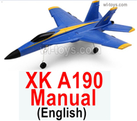 Wltoys XK A190 Manual pdf Parts.