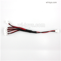 Wltoys XK A190 Upgrade 1-to-5 Plug wire(Small White-to-White Plug)