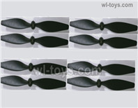 Wltoys XK A210 Parts Propellers,Rotor blades,Total 8pcs.A210.0006.Wltech XK A210 T28 RC Plane Toy Plane, RC AirPlane RC Glider