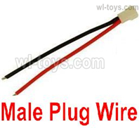 Wltoys XK A250 Parts Male Plug Wire for the Battery. Total 1pcs.