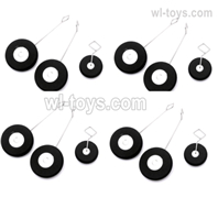 Wltoys XK A260 Parts A220.0009 Landing Gear Group.Total 4 set.XK A260 Rare Bear F8F RC Plane Accessories.