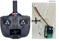 Wltoys XK A290 Parts-Transmitter and Receiver board together.A290.0012 and X4.0018. Wltoys XK A290 F16 Fighter RC Plane Toy Plane, RC AirPlane RC Glider Accessories