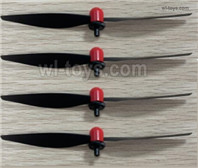 Wltoys XK A500 Parts 4pcs Propellers unit.A500.0005.It includeS the Blades,Protective cover and propeller Clips.Wltoys XK A500 Q-F4U Corsair Fighter RC Plane Toy Plane, RC AirPlane RC Glider Accessories.