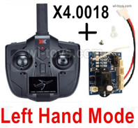 Wltoys XK A500 Parts Left Hand Mode Transmitter and Receiver board together.A500.0010 + X4.0018.Wltoys XK A500 Q-F4U Corsair Fighter RC Plane Toy Plane, RC AirPlane RC Glider Accessories.