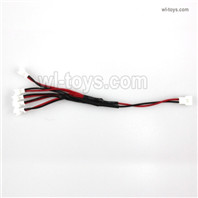 Wltoys XK A500 Parts Upgrade 1-to-5 Plug wire with Small White-to-White Plug.Wltoys XK A500 Q-F4U Corsair Fighter RC Plane Toy Plane, RC AirPlane RC Glider Accessories.
