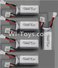 XK A700 Lipo Batteries-Official 7.4v 300mah 20C Battery(5pcs)-XK.2.A700.010,XK A700 Sky Dancer RC Plane Parts Accessories,XK A700 Skydancer RC Fixed Wing Plane Replacement Parts
