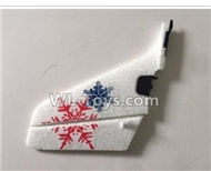 XK A800 verticall tail wing-A800.0004,Wltoys XK A800 glider RC Plane Spare Parts Accessories,XK A800 RC Fixed Wing Plane Replacement Parts