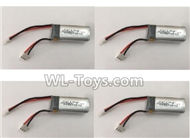 XK A800 Battery-7.4V 300mAh 20C Battery(4pcs)-F959.010.03,Wltoys XK A800 glider RC Plane Spare Parts Accessories,XK A800 RC Fixed Wing Plane Replacement Parts