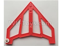 XK X420 Left Verticall Tail Wing Set Red-X420.0004,Wltoys XK X420 simulator Plane Parts