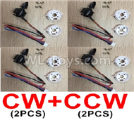 XK X520 Rotaing and Reversing-rotating Brushless motor(4pcs-2X CW and 2X CCW)-X520.0008-01,XK X520 Vtol Parts,XK X520 RC AirPlane Spare Parts Accessories,XK X520 RC Fixed Wing Plane Parts
