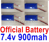 XK X520 Official 7.4V 900mah Battery(4pcs)-X520.0013-03 ,XK X520 Vtol Parts,XK X520 RC AirPlane Spare Parts Accessories,XK X520 RC Fixed Wing Plane Parts
