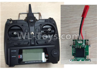 XK X520 X8 Big Version Transmitter and Circuit board Together-X520.0014-01,XK X520 Vtol Parts,XK X520 RC AirPlane Spare Parts Accessories,XK X520 RC Fixed Wing Plane Parts