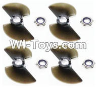 Feilun FT011 Parts-Rotor blades(4pcs)-(Official),Feilun FT011 RC Boat Parts
