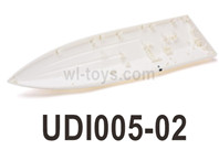UDI UDI005 Arrow Bottom boat shell cover Parts. UDI005-02 . UDI RC UDI005 RC Boat Spare Accessories.