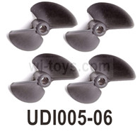 UDI Arrow UDI005 RC Boat Propellers Parts,Rotor blades.UDI005-06. Total 4pcs. UDI RC UDI005 RC Boat Spare Accessories.