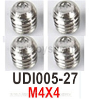 UDI UDI005 Arrow JIMI Machine screws Parts. UDI005-27. The size is M4x4. UDI RC UDI005 RC Boat Spare Accessories.