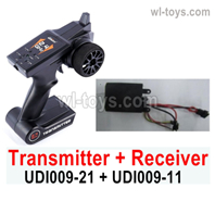 UDI Rapid UDI009 Transmitter + Receiver board Parts toghether. UDI009-21 + UDI009-11.UDI RC Rapid UDI009 RC Boat Replace Accessories.