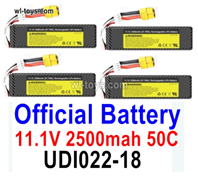 UDI UDI022 Lipo Battery Parts. 11.1V 2500MAH Battery. UDI022-18. Total 4pcs. UDI RC UDI022 Tylosaurus RC Boat Spare Accessories.