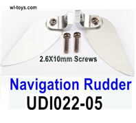 UDI UDI022 parts Metal Navigation Rudder Parts.UDI022-05.Total 2pcs. UDI RC UDI022 Tylosaurus RC Boat Spare Accessories.