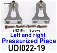 UDI UDI022 parts UDI022-19 Metal Left and Right Pressurized Piece Parts.UDI005-19. UDI RC UDI022 Tylosaurus RC Boat Spare Accessories.