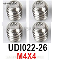UDI UDI022 parts JIMI Machine screws Parts. The size is M4x4. UDI022-26.