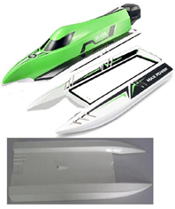 Wltoys WL915 Boat Parts-The Upper body shell cover-Green & The Middle and Bottom body shell cover ,Wltoys WL915 RC Boat spare parts,WL915 Brushless motor RC Racing boat Accessories