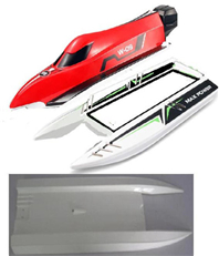Wltoys WL915 Boat Parts-The Upper body shell cover-Red & The Middle and Bottom body shell cover ,Wltoys WL915 RC Boat spare parts,WL915 Brushless motor RC Racing boat Accessories