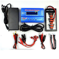 Wltoys WL915 Boat Parts-Upgrade Charger unit,Can charger 6x battery at the same time(Power & B6 Charger & 1-To-6 Parallel charging Board) ,Wltoys WL915 RC Boat spare parts,WL915 Brushless motor RC Racing boat Accessories
