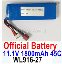 Wltoys WL916 SwordFish RC Battery Parts.11.1V 1800mah Lipo Battery Packs,WL916-27.Total 1pcs.Wltoys WL916 RC Boat Spare Accessories.