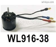Wltoys WL916 Parts Brushless motor,WL916-38.11.1V 2216 KV3400 motor, silicone cable with banana male plug.Wltoys WL916 RC Boat Spare Accessories.
