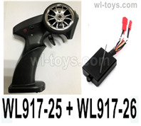 Wltoys WL917 Parts Transmitter and Receiver board Togeter.WL917-25 + WL917-26.Wltoys WL917 RC Boat Spare Accessories.XKS WL917 Jet Ship Accessories.