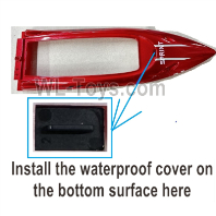 Wltoys WL918-10 Upper Boat Shell Parts,Upper Deck Set.Wltoys WL918 RC Boat Spare Accessories.