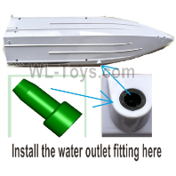 Wltoys WL918-11 Boat Bottom Shell Set Parts.Wltoys WL918 RC Boat Spare Accessories.