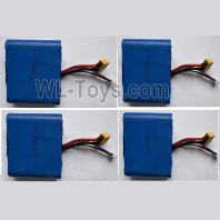 Wltoys RC 4pcs Battery Parts,WL918-18 Lithium-Iron Battery,7.4V 3000AMAH 10C Battery-Total 4pcs.Wltoys WL918 RC Boat Spare Accessories.